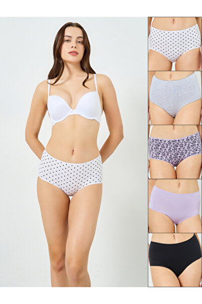 Styli Pack of 5 - Women Cotton Full Briefs