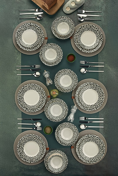 Cooker 24 Parça Porselen Yemek Takımı CKR4215