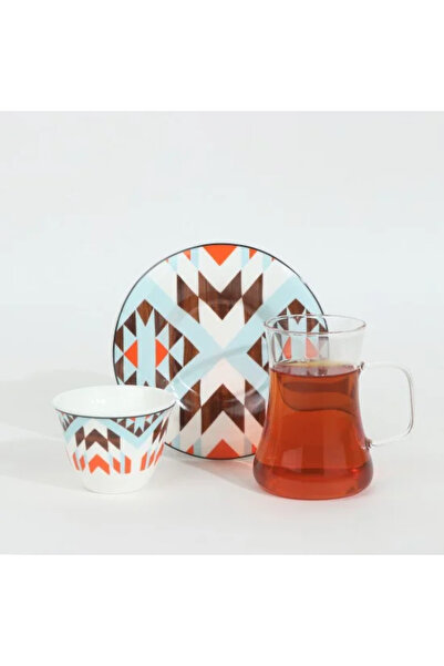 TULIN طقم أكواب شاي وقهوة مكون من 36 قطعة