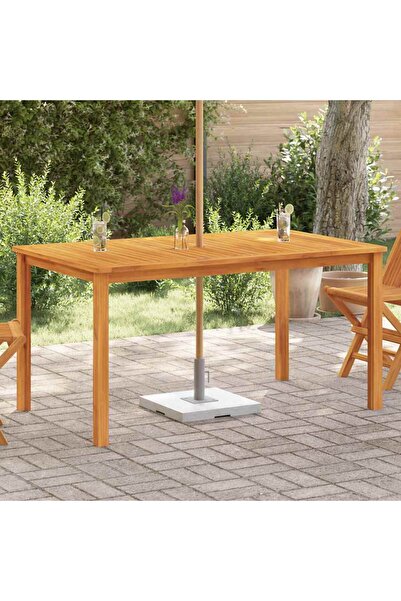 vidaxl Garden Table 150x90x74 cm Solid Acacia Wood