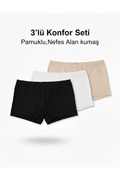 woan 3-Piece Cotton Boxer Set – Black and White – Comfortable Underwear