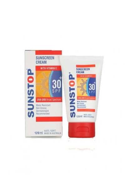 Sunstop Sun Stop SPF30 Sunscreen Cream with Vitamin E - 120 ml