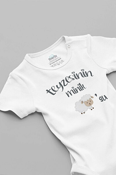 Livik %100 Pamuk Teyzesinin Minik Kuzusu Bebek Body Kısa Kollu Badi Çıtçıtlı ...