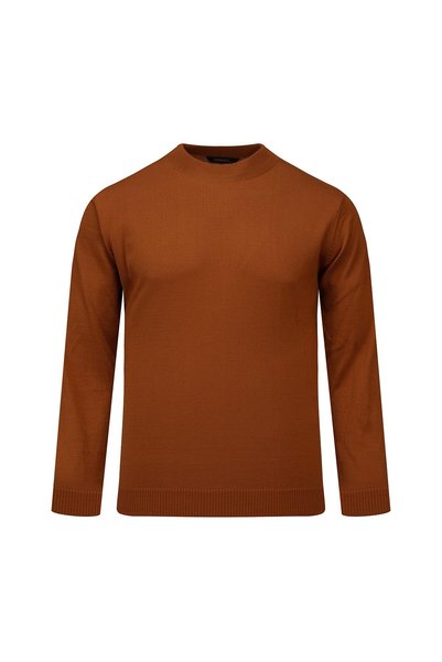 Hatemoğlu Mustard Regular Fit Half Turtleneck Wool Sweater