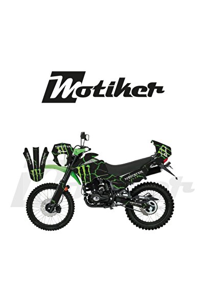 Motiker Mondial 2016-2022 Model X-Treme Max 200İ Monster Siyah Zemin Üstü Yeş...