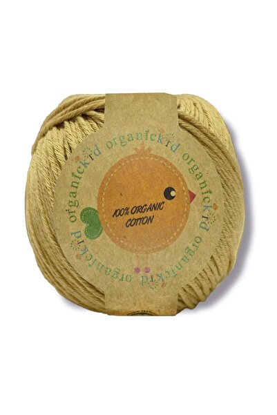 OrganicKid Organik Pamuk Amigurumi Örgü İpi 555 Kiwi – Punch ve El Örgüsü İçin