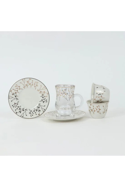 TULIN طقم فاخر للشاي والقهوة بتصميم عصري ومميز، 36 قطعة