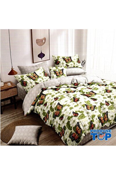 Produse.Top Lenjerie de pat 6 bucăți 100% bumbac superior fin cu imprimeu LDP01