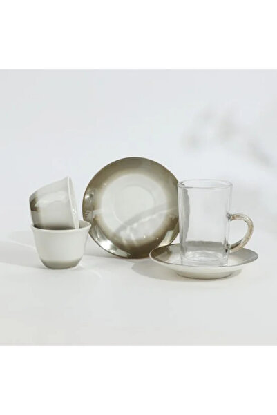 TULIN طقم شاي وقهوة فاخر بتصميم عصري، 36 قطعة