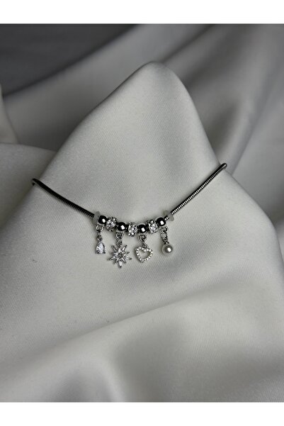 NB STEELORA Stylish Charm Women's Bracelet with Polar Star & Heart Figures