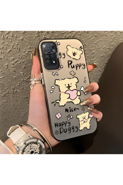 ARTISHELL Redmi Note 11 Pro 5G Uyumlu şık sevgi kalpli köpek desenli şok önle...