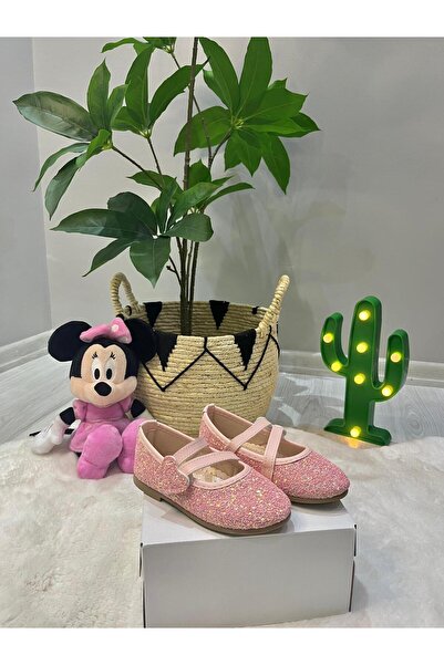 Minican Simli Kalpli Kız Çocuk Babet Ayakkabı