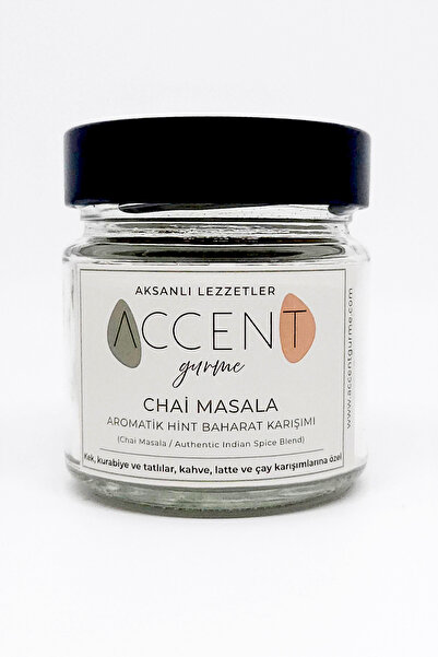 ACCENT GURME CHAİ MASALA (AROMATİK HİNT BAHARAT KARIŞIMI)-90 GR (CAM KAVANOZ)