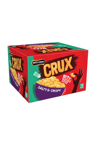 Bisconni Crux Bite Sized Salty & Crispy Flavored 10 pcs x 30 g x 5 box