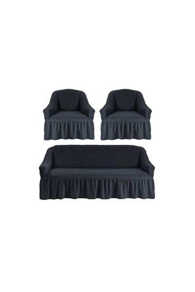 E EFRALL Set of covers for 1x 3-seater sofa, 1x 2-seater sofa and 1 armchair ...