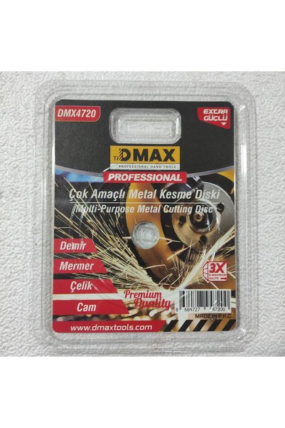 DMAX ÇOK AMAÇLI DEMİR/MERMER/ÇELİK/CAM DAİRE KESİCİ KESME DİSKİ DMX-4720