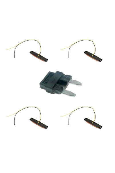 OEM Set 4 Lampi laterale,led,agabaritica,galben,12/24V,plastic cu Siguranta a...