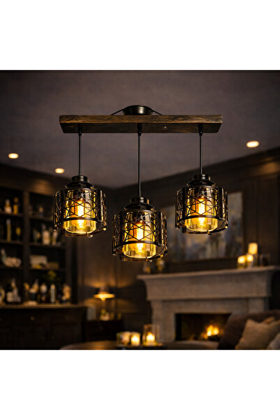 Avize Üçlü sarkıt kafes avze