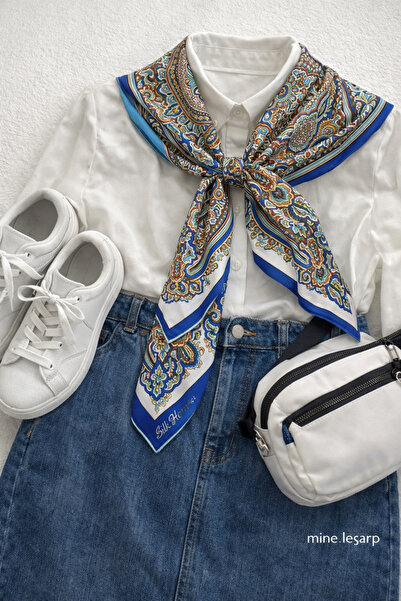 MİNELEŞARP34 Шал Minele със спортен мотив, кепър плат