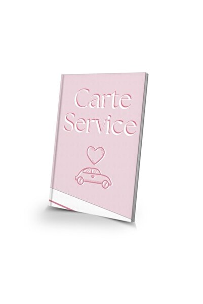 OEM Car Service Book A5 – Pastel Pink Cover, 44 Pages Maintenance and Repairs