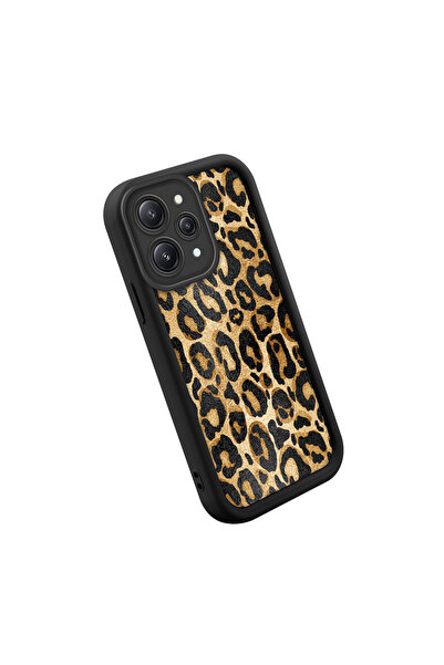 CASEVIBE Redmi 12 4G Uyumlu Şık Yüksek Kaliteli Leopar Desenli Telefon Kılıfı