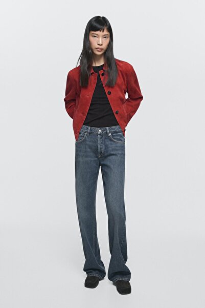 Massimo Dutti Orta bel geniş paça jean