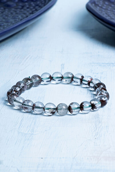 Deniz Doğal Taş Certified Lodolite Natural Stone Bracelet