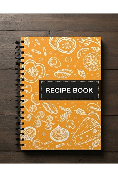 LQ كتاب وصفات حلزوني A5 - غلاف مغلف غير لامع - 120 صفحة - ورق عالي الجودة