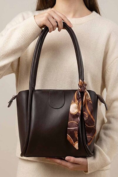 vynor atelier Women's Scarf Faux Leather Shoulder and Hand Bag Dimensions 22X...