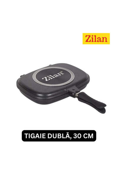 Zilan Double Frying Pan - 30 cm, Cast Aluminum, Marble, Silicone Gasket, ZLN ...