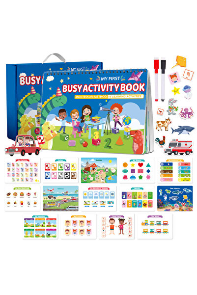 Generic Montessori Busy Book for Toddlers, Preschool Learning Activities, Qui...