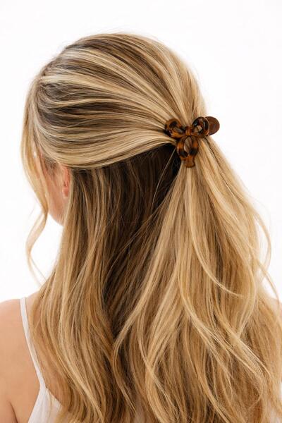 New Obsessions Leopard Patterned Small Bowknot Buckle