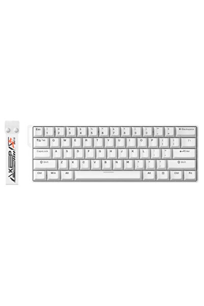 DAREU EK60 HE White %60 YULONG Manyetik Switch 8K Hz HE Hotswap RGB İngilizce Mekanik Gaming Klavye