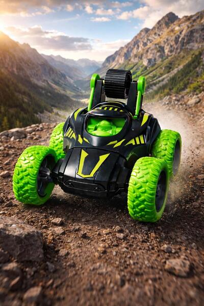 Canda Oyuncak Çılgın Akrobatik Uzaktan Kumandalı Şarjlı Araba 360 Derece Dönd...