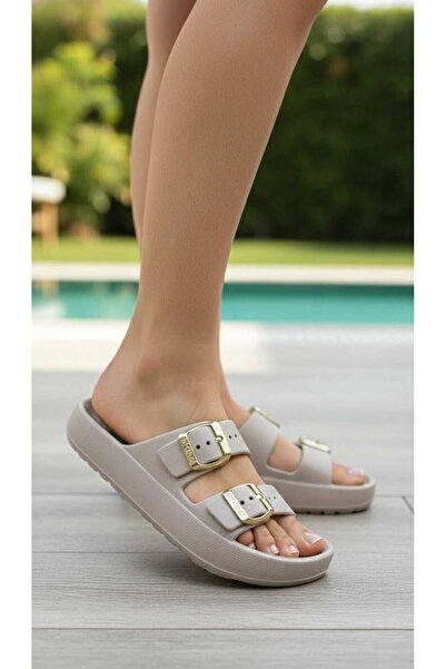 stil shoes Papuci de casă pentru femei, cu cataramă dublă, ortopedici, cu tal...