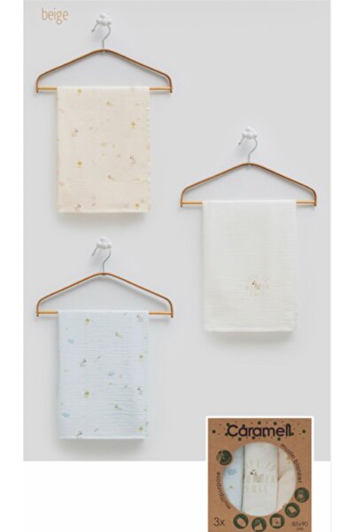 Caramell Cramell Muslin Blanket Set of 3