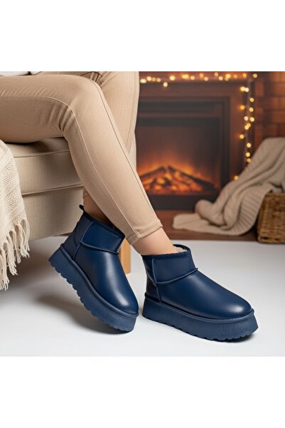 Modlet.ro Women's blue short boots MOD12592