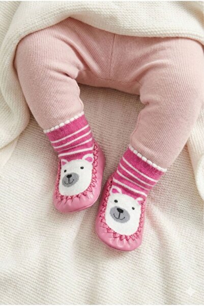 Numix Baby Kids Çarık Çorap, Hakiki Deri, Kaymaz Taban, Bebek Çocuk Patiği