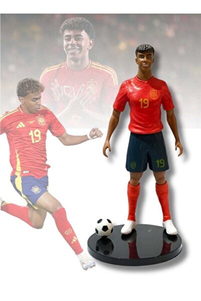 Premium مجسم شخصية مستوحاة من اللاعب الإسباني رقم 19 لامين يامال، بطول 26 سم