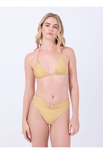 Guess Sarı Kadın Yüksek Bel Normal Kalıp Bikini Alt E4GO11KC632-A21R