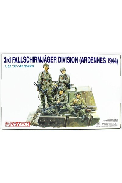 Dragon 6113 1/35 Ölçek, 3.Paraşütcü Timi Figürleri, Plastik Model Kiti