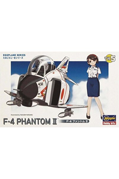 Hasegawa TH5 60105 F-4 Phantom II, Savaş Uçağı (Eggplane Serisi), Plastik Mod...