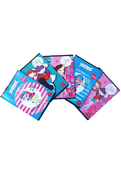 Linomag Set of 5 Type 2 Notebooks, Models for girls, A5, 24 Sheets, 70g/m², M...