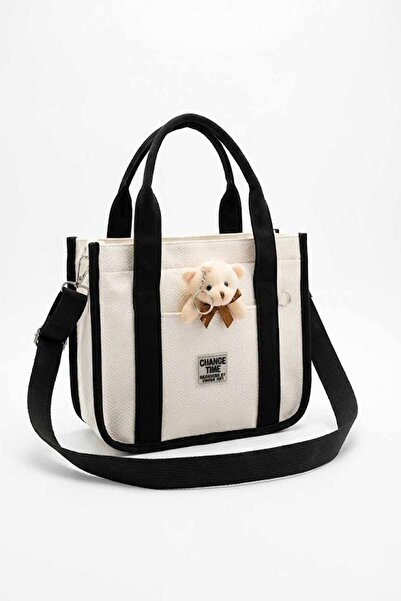 vynor atelier حقيبة كروس قماشية مربعة الشكل - حقيبة يد يومية عصرية وشبابية مق...