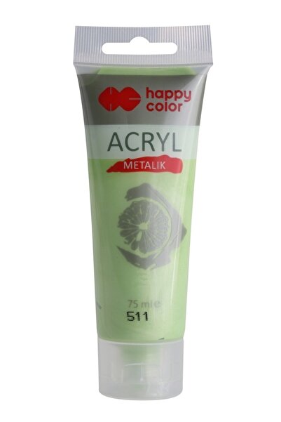 HAPPY COLOR Culoare acrilica 75 ml, var metalic,