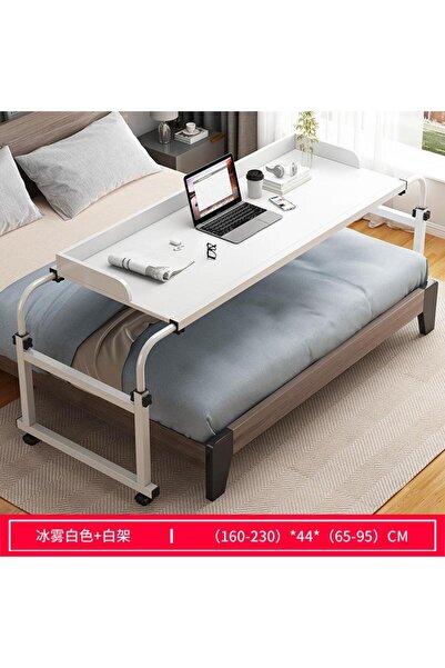Arabest Over bed desk cross-bed stretchable height,Adjustable Overbed Table W...