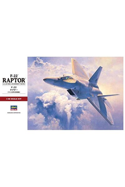Hasegawa PT45 7245 1/48 Ölçek, F-22 Raptor, Savaş Uçağı Plastik Model Kiti