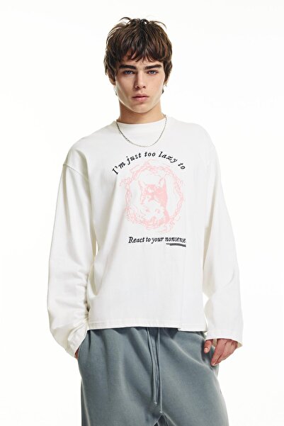 Pull & Bear Cat graphic T-shirt