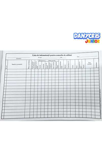 DanyCris Lista de indemnizatii pentru Condediu de odihna ( Dany Cris )