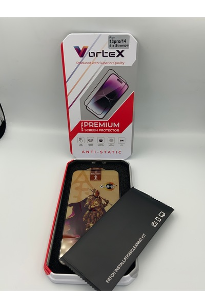 Vortex واقي شاشة زجاجي مقوى 5 طبقات متوافق مع آيفون 13 برو/14
